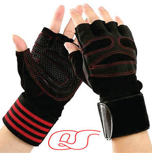 Guantes de cuero transpirables de medio dedo para entrenamiento físico para levantamiento de pesas y deportes para ciclismo y uso en el gimnasio - Product Image 5