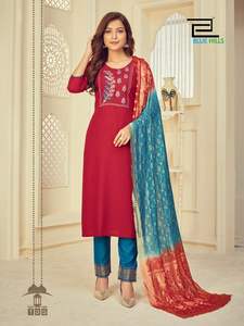 Vestido indio de algodón con estampado para mujer, traje de algodón con estampado, para todas las ocasiones - Product Image 3