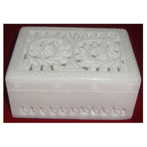 Boîte cadeau décorative en marbre naturel sculpté, 10 pièces, cadeau - Product Image 1