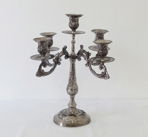 Premium Fancy Dark Embossed Wedding Table Centerpiece <b>Candelabra</b> Unique High Quality Floral Embossed <b>Candelabra</b> for Decoration - Product Image 5