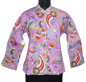 Veste longue et réversible en coton pour femmes, ample, courte, tendance, vente en gros - Product Image 3