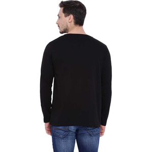 T-shirt manches longues pour hommes, col rond, vêtement de rue, conception personnalisée, bonne qualité, collection hiver - Product Image 4