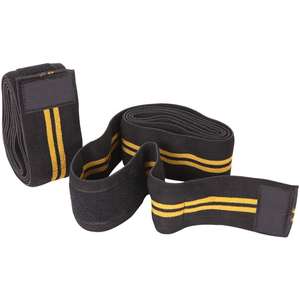 Genouillères de gymnastique unisexe en gros Supports élastiques avec logo personnalisé pour le levage de puissance Genouillère réglable résistante et respirante - Product Image 5