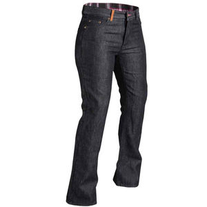 Calificación AA Aprobado por La CE Transpirable Mid Girls Dark Wash Lápiz Pantalones Simple Grey Denim Prime Protection Estilo arrugado Moto-Jeans - Product Image 1