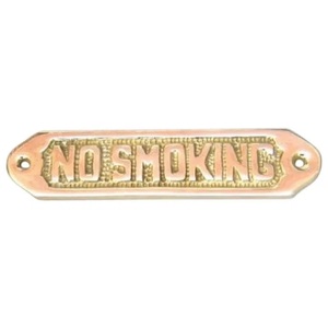 Premium Vintage Brass No Smoking Door <b>Plate</b> Sign Traditional Wall Plaque Decorative Door Sign Home Decor Office Hotel Display - Product Image 1