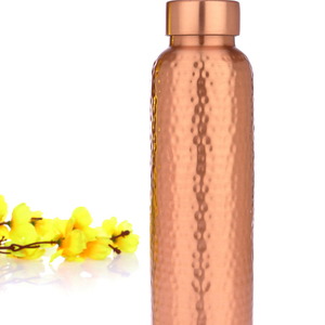 Latest Design Customized <b>Copper</b> Water <b>Bottle</b> Hammered Design <b>Copper</b> <b>Bottle</b> <b>Drinking</b> Water <b>Bottle</b> Design - Product Image 1