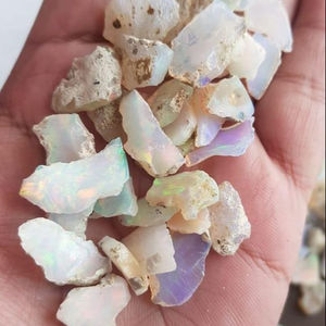 Gema Natural AAA blanca, Ópalo etíope, piedra rugosa, fabricación de joyas, piedra Natural, gemas de Color 100% Natural Vivaaz - Product Image 1