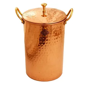 高品质铜酒冷却器壶和黄铜手柄，用于盖子水壶和定制尺寸和聚会用途