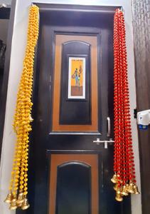 Guirnalda de pompones Multicolor, hilo de pompones para decoración de fiesta de boda, decoración de casa - Product Image 4