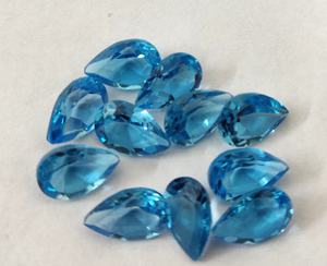 Topaze bleue en topaze, naturelle, de 3x5mm et 6x9mm, partie libre, offre spéciale - Product Image 1