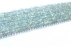 Top Grade Quality 1 Strand Natural <b>Aquamarine</b> Gemstone Rondelle Faceted Beads Size 4-4.5 MM DIY <b>Bracelet</b> Making - Product Image 2