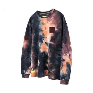 Acid Wash T-shirts Custom logo <b>tie</b> dye t shirts long sleeve kaos kaki <b>tie</b> dye t shirt cotton - Product Image 5