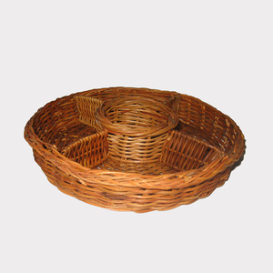 Bandeja de servicio de ratán, aperitivo o postre Cupcakes y soporte para pasteles para bodas Tea Party Holiday TET Party artesanía - Product Image 1