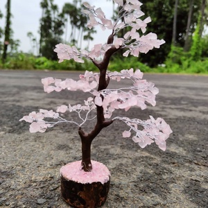 Árbol de Cuarzo Rosa Natural Hecho a Mano al por Mayor, 300 Cuentas de Cristal, Gema, Artículo Decorativo Feng Shui para el Hogar e Interior - Product Image 2