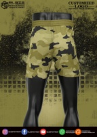 Shorts d'arts martiaux Blaze Fight Wear personnalisés à cordon de serrage, fermeture éclair intégrale, poches, coupe ajustée, doux, pour hommes, séchage rapide, légers, vêtements de sport