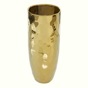 Handmade <b>Gold</b>-Finished Metal Flower <b>Vase</b> Unique Design Decorative Wedding Pot with Customized Shape - Product Image 1