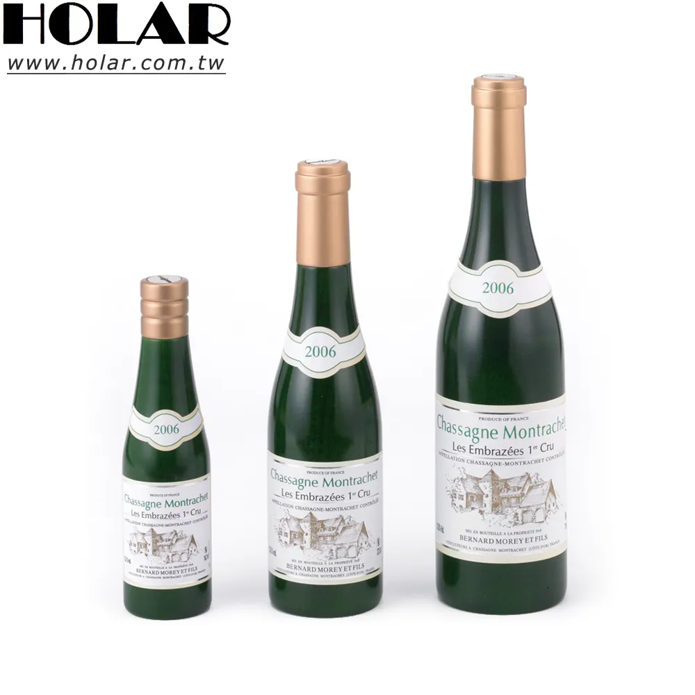 Holar台湾製白ワインボトルデザインソルトアンドペッパーグラインダーセット