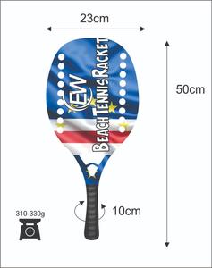 Raquettes de beach tennis sur mesure, raquettes de paddle/Padel, 100% fibre de verre, poignée en fibre de carbone, poids 320-340g, logos, combinaisons de couleurs - Product Image 1