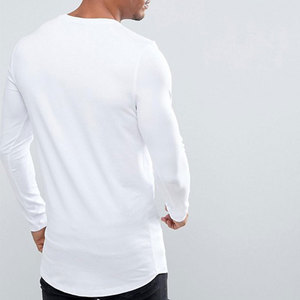High Quality Men Long Sleeve Blank T-Shirt <b>Round</b> Neck Muscle Fit T-Shirt For Men With Your Own Logo - Product Image 2