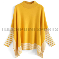 Vente en gros OEM, pull en tricot d'hiver personnalisable de haute qualité, chaud, en coton imprimé vintage, à manches longues pour femmes