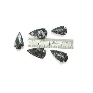 ลูกศรสีดำ Obsidian ขายส่งเกล็ดหิมะธรรมชาติ Obsidian Arrowheads 1.50 - Product Image 1
