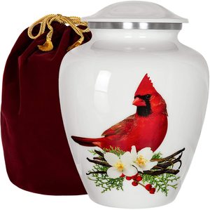 Urne de crémation en aluminium de conception de coeur pour les urnes de souvenir de cendres - Product Image 4