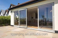 Fenêtres coulissantes en aluminium incassables, norme CE australienne, fenêtres coulissantes en aluminium réglables, fenêtres en verre trempé
