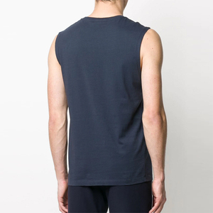<b>Men</b> Sleeveless shirt casual top quality 100%Cotton Gym Fitness Wear OEM/ODM Service Solid Color blank Tank Top Shirts For <b>Man</b> - Product Image 6