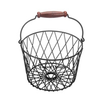 Panier à œufs de forme ronde fait à la main, panier en fil Antique de styliste, de cuisine de qualité supérieure, prix exceptionnel