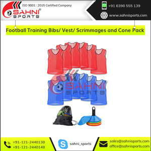 เสื้อกั๊กฝึกซ้อมฟุตบอลราคาดีที่สุด พิมพ์ชื่อได้ตามต้องการ พร้อมชุดเสื้อผ้ากีฬาแบบชุดเสื้อและกรวย - Product Image 6