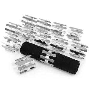Anneaux de serviette en métal argenté au design unique les plus vendus pour une utilisation quotidienne dans la cuisine et une touche décorative - Product Image 2