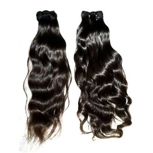 Jai Ambey exporta extensiones de cabello humano indio natural con cutícula alineada Virgen sin procesar proveedor de paquetes de cabello directamente de la India - Product Image 3