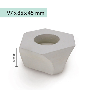 Kit de Manualidades para Hacer un Portavelas de Concreto con Diseño Geométrico Moderno - Product Image 5