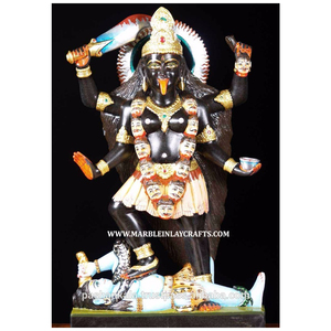 Estatua de mármol negro Kali Mata - Product Image 1