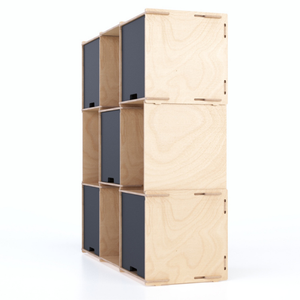 Libreria in legno modulare personalizzabile 110x120cm moderna italiana ad incastro per ufficio scuola o Hotel Bookstore - Product Image 3