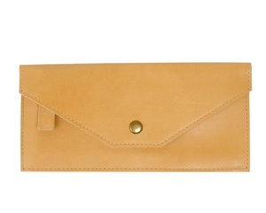 Leather <b>Envelop</b> <b>Wallet</b> for Women Clutch With Snap and Zipper Coins Cards <b>Cash</b> and Phone MNM-0046 - Product Image 4