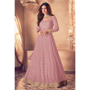Noor Kameez ปักลายปากีสถาน,สไตล์อินเดียล่าสุดพร้อม Dupatta สำหรับผู้หญิง - Product Image 1