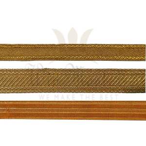 Mylar-trenza de alambre de oro y plata, uniforme de calidad prémium, Trimmings de alambre de oro, trenzas de corte galón, artesanía textil, venta al por mayor - Product Image 2