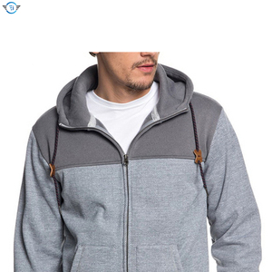 Pull-over de sport pour hommes, sweat à capuche de couleur unie, tissu français, imprimé en 3D, broderie à glissière, sweats d'hiver doux, vente en gros - Product Image 4