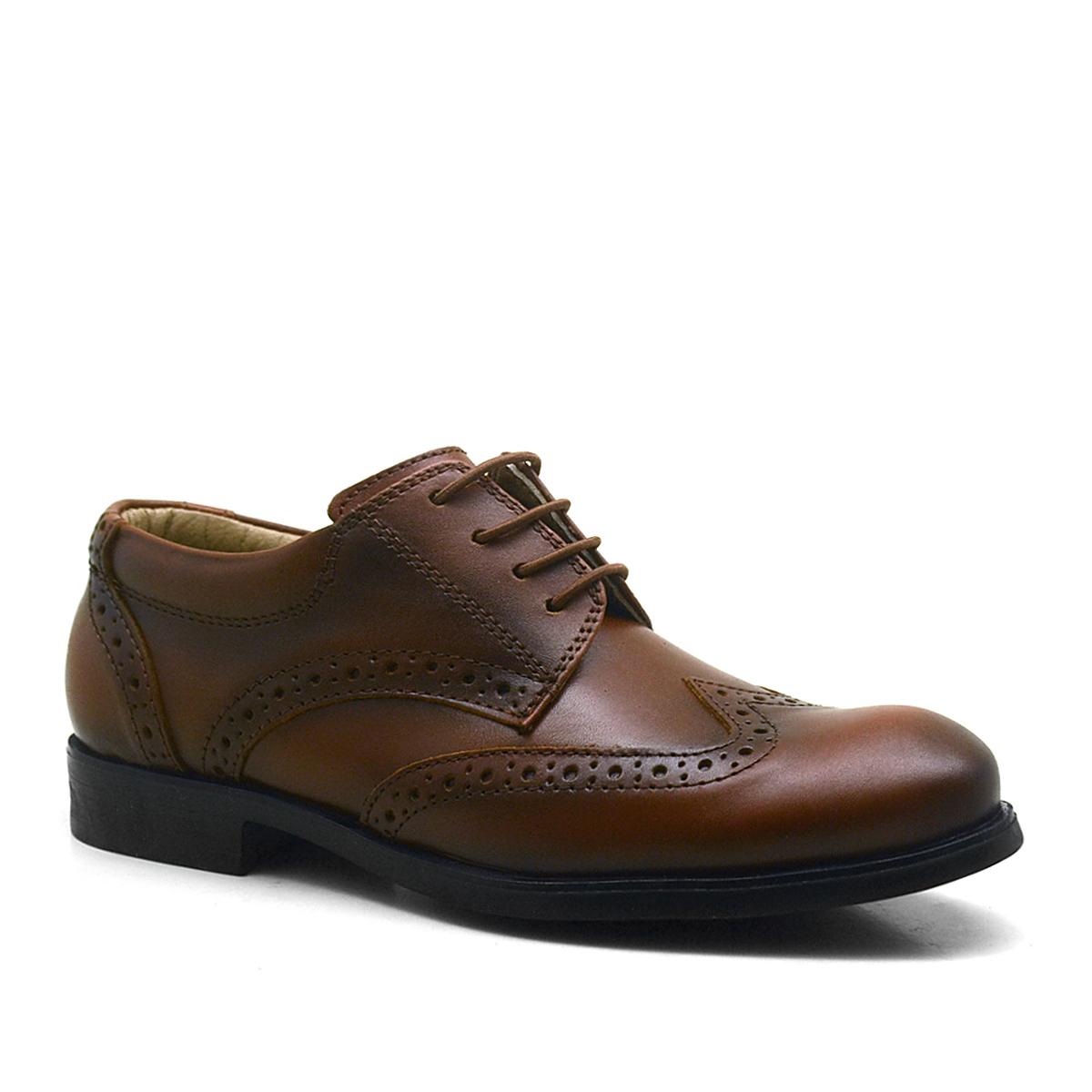 Высококачественные кожаные оксфорды для мальчиков, Классическая обувь, коричневая обувь для мальчиков