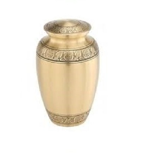 Urna de cremación funeraria de latón para cenizas, urna de cremación funeraria de latón para cenizas de personas, apta para el cementerio, compatible con restos de personas adultas - Product Image 3