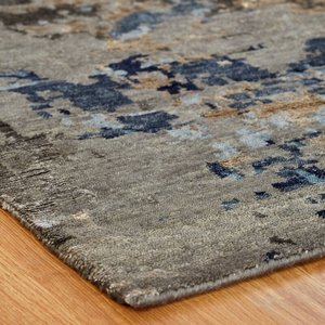 Round High Pile Bedroom Area India Manufacturer Wholesaler Direct From Factory Handmade Handknotted Wool and Silk Rug - Product Image 3