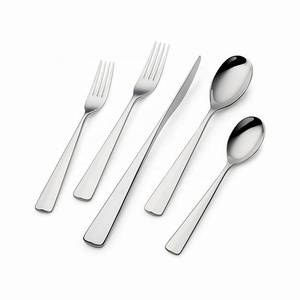 Juegos de utensilios para platos de plata pulidos hechos en la India Juego de cubiertos de acero inoxidable de metal más demandado Cubiertos de plata - Product Image 3