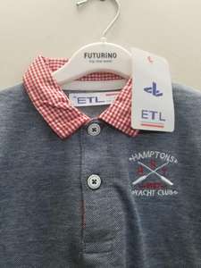 เสื้อโปโลเด็กชาย แบรนด์ดัง คุณภาพสูง แขนสั้น ผ้าฝ้าย กระดุมติดหน้า คอปกปิเก้ สินค้าสต็อกจากบังกลาเทศ - Product Image 4