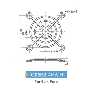 Strikefan Metal Finger Guard-Protector de dedos para ventiladores de 5cm - Product Image 2