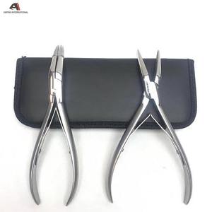 Nomex International Micro Link Plier Bead Presser Plier <b>Set</b> Stainless Steel Custom Logo <b>Hair</b> Extension Tools for Commercial Use - Product Image 5