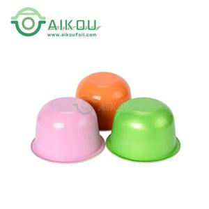 <span class=keywords><strong>Moule</strong></span> à gâteau 6oz en aluminium écologique pour pudding, <span class=keywords><strong>soufflé</strong></span>, cupcake avec couvercle bleu Tiffany, emballage pour muffins, gobelets de cuisson jetables - Product Image 3