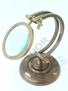 Lupa antigua ajustable de lupa de latón - Product Image 2