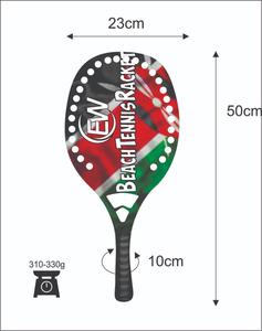 Raquetas de Tenis Playa y Raquetas de Pádel Personalizadas con Logotipos, Combinaciones de Colores, Peso 310-330g, Longitud 50cm - Product Image 4