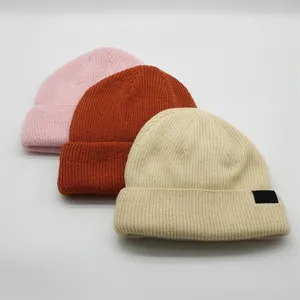 Berretto alla moda cappello in cotone morbido caldo lavorato a maglia cappelli hip hop berretti da uomo